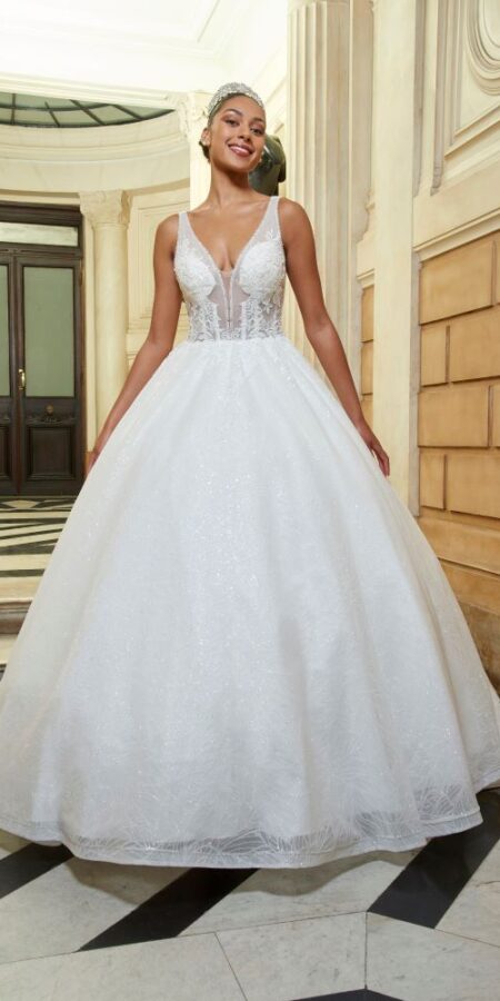 Robe de mariée princesse Vibrante