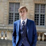 Costume de mariage David bleu royal BArberini classique