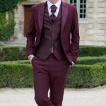 Costume de mariage David bordeaux