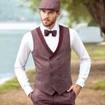 Costume de mariage Essen bordeaux Adimo champêtre vintage