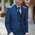 Costume de mariage Santa bleu Adimo Benis