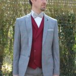 Costume de mariage Event gris, boutique Sandra Mariages CREIL Oise