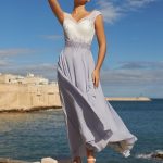 Robe de cocktail asymétrique RO544 Créatif PARIS chez Sandra Mariages CREIL Oise