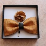 Noeud papillon en, liège boutique Sandra Mariages CREIL Oise