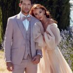 Costume de mariage bordeaux rose Hawaï Adimo Benis boutique Sandra Mariages CREIL Oise