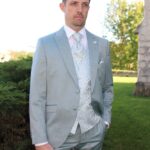 Costume de mariage Benoit vert pâle clair