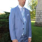 Costume de mariage Bastien 100% laine, tissu fabriqué en Italie, confection costume Europe