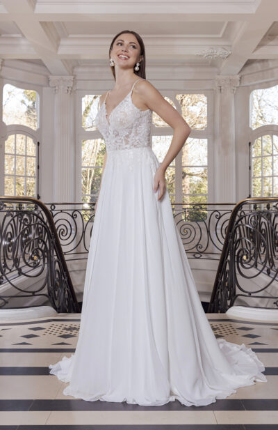 Robe de mariée Nathéa Couture Nuptiale 2026 Chez Sandra Mariages CREIL Oise