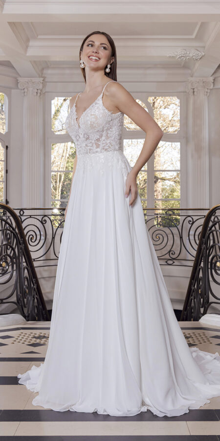 Robe de mariée Nathéa Couture Nuptiale 2026 Chez Sandra Mariages CREIL Oise