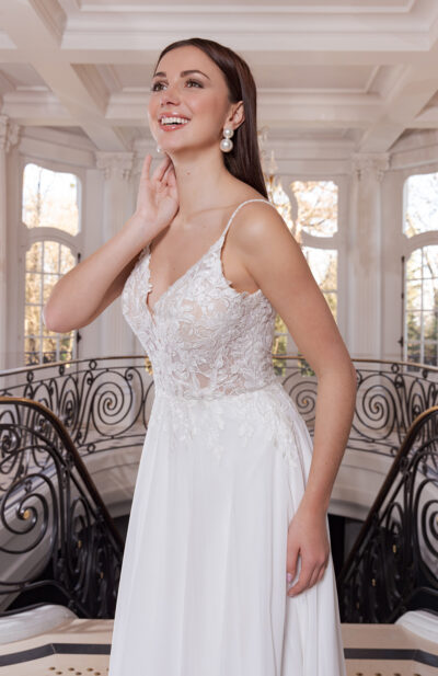 Robe de mariée Nathéa Couture Nuptiale 2026 Chez Sandra Mariages CREIL Oise