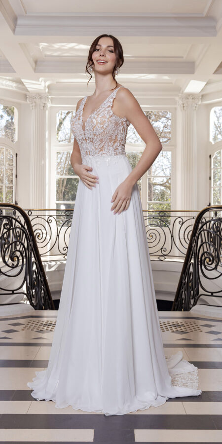 Robe de mariée Nora Couture Nuptiale 2026 Chez Sandra Mariages CREIL Oise