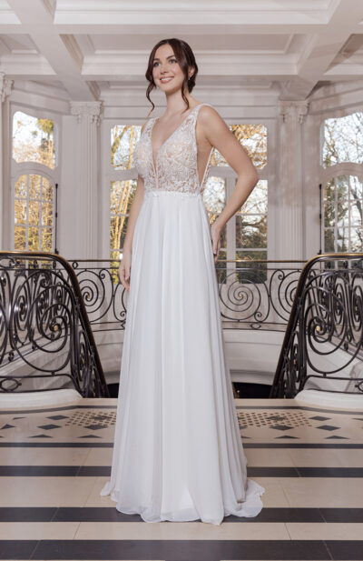 Robe de mariée Noa Couture Nuptiale 2026 Chez Sandra Mariages à CREIL Oise