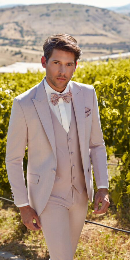 Costume de mariage Seul bordeaux rose