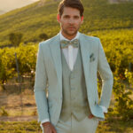 Costume de mariage Seul vert