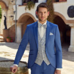 Costume de mariage Vendée Bleu