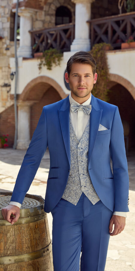 Costume de mariage Vendée Bleu