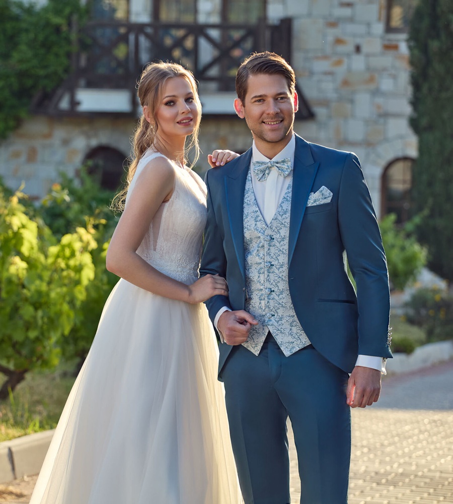Costume de mariage Vendée Vert